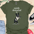 Easily distracted by bulldogs - V8 - Standing Happy T-Shirt